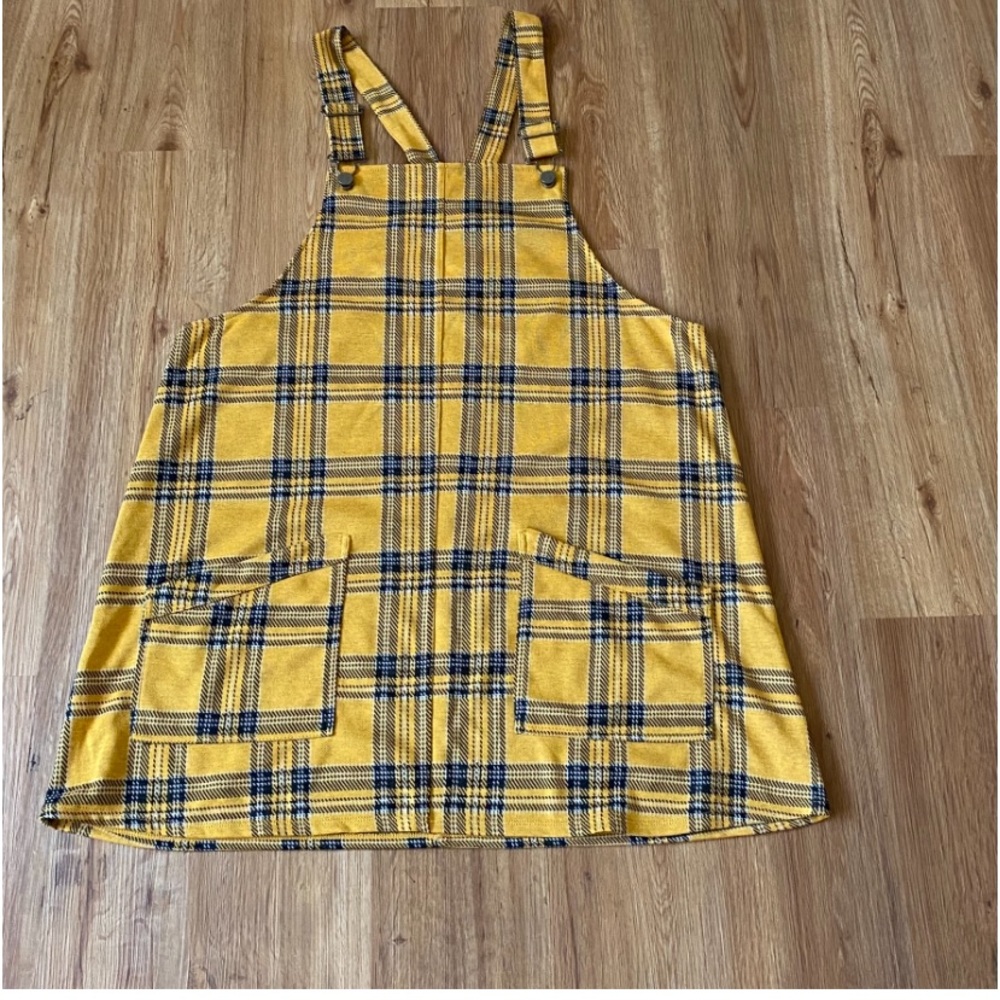 No Boundaries Y2K Dbl Knit Plaid Punk Mod Pinafore Jumper Dress XXXL/3XG (21)…
